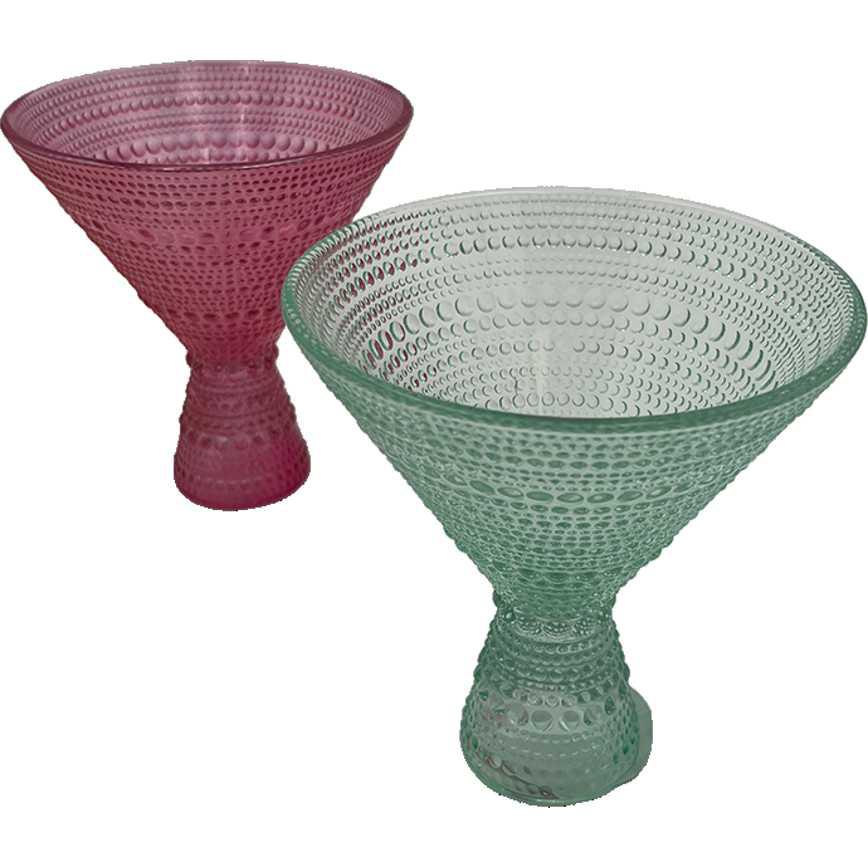 Hobnail Martini Glasses 10 oz.