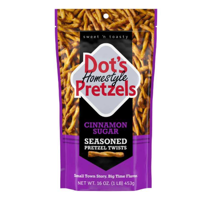 Dot's Homestyle Pretzels Cinnamon Sugar 16 oz.