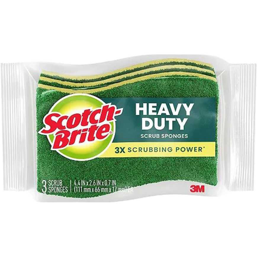 Scotch-Brite Heavy Duty Scrub Sponges 3 pk.