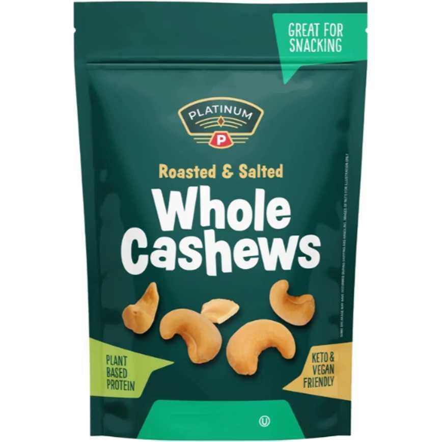 Platinum Whole Cashews 11.5 oz.