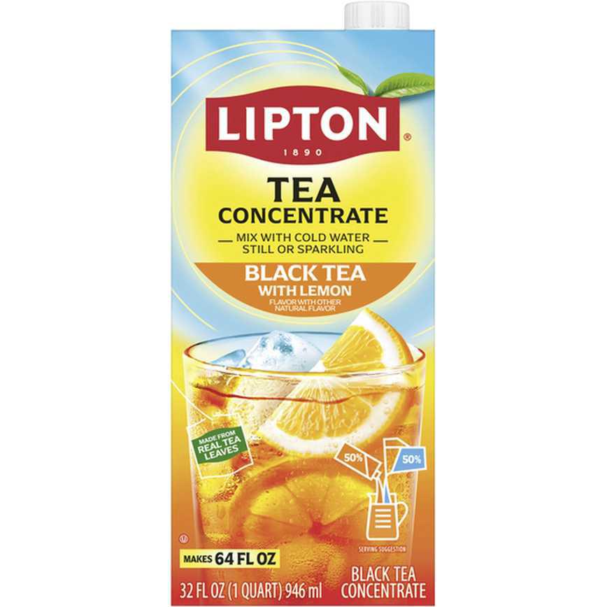 Lipton Tea Concentrate Black Tea With Lemon 32 oz.