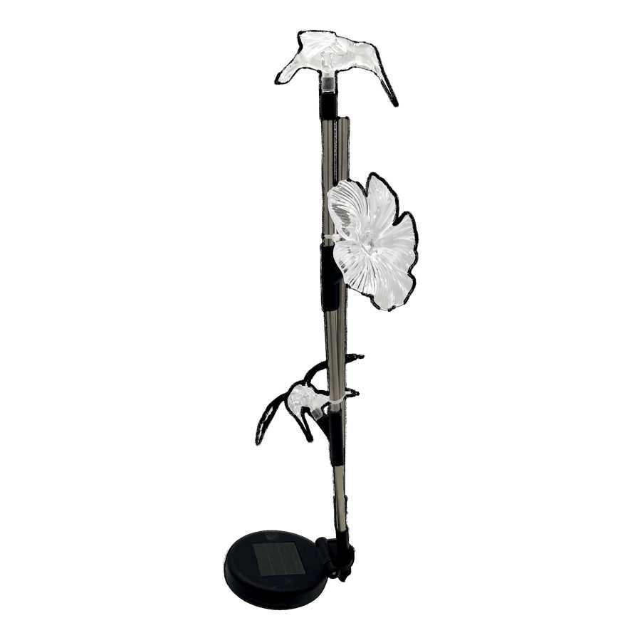 Solar Light Flower Bird Stake
