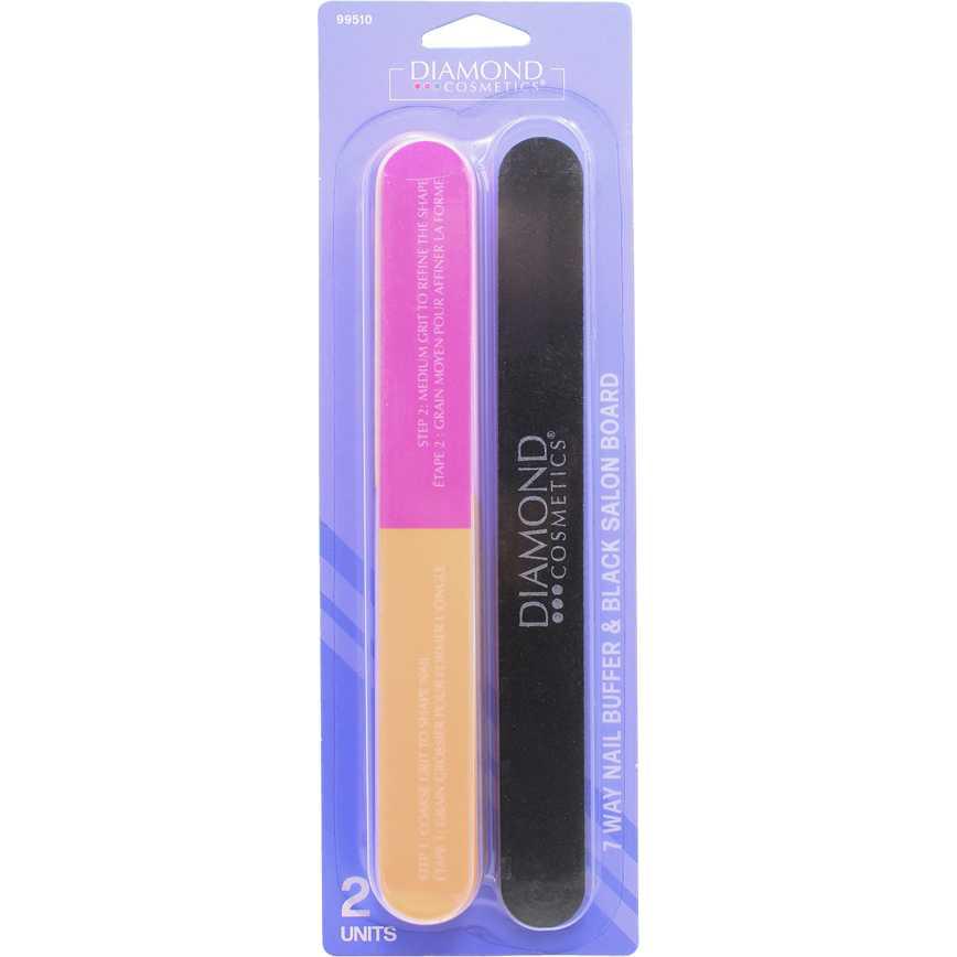 Diamond Cosmetics 7-Way Buffer & Black Board 2 pk.