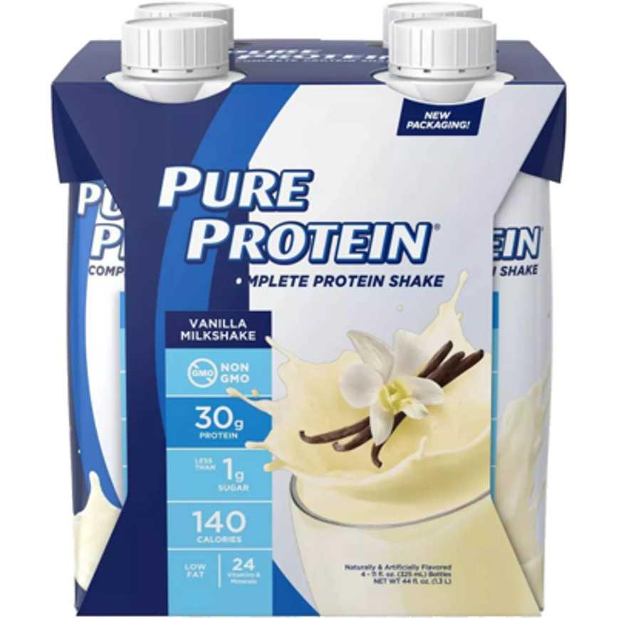 Pure Protein Complete Protein Shake Vanilla 4 pk. 11 oz.