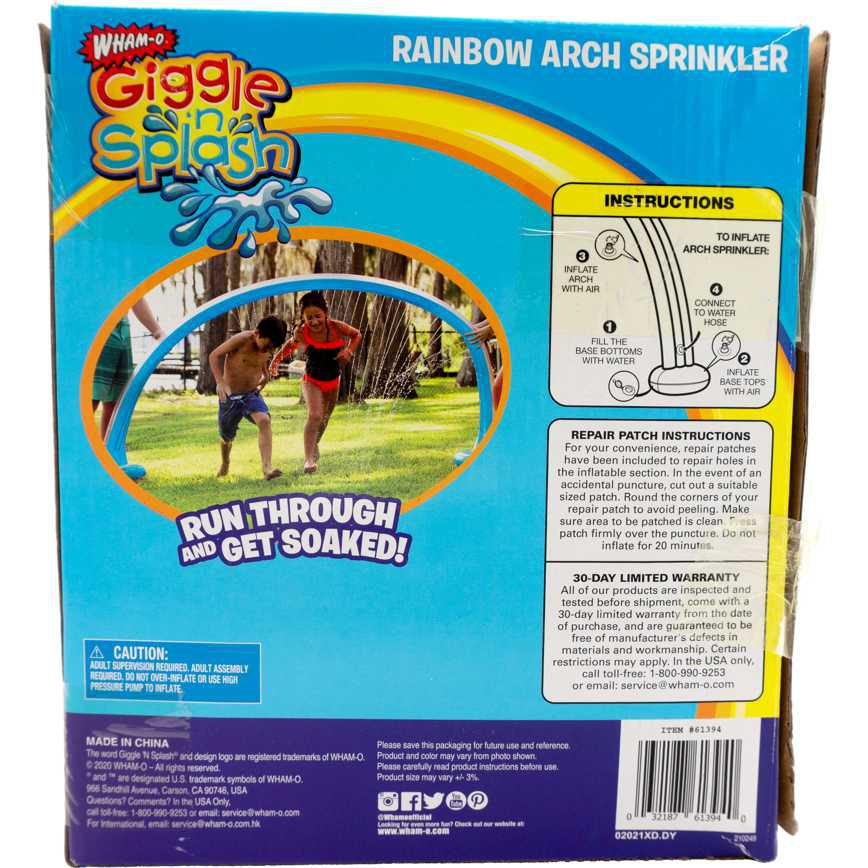 Wham-O Giggle 'n Splash Rainbow Arch Sprinkler