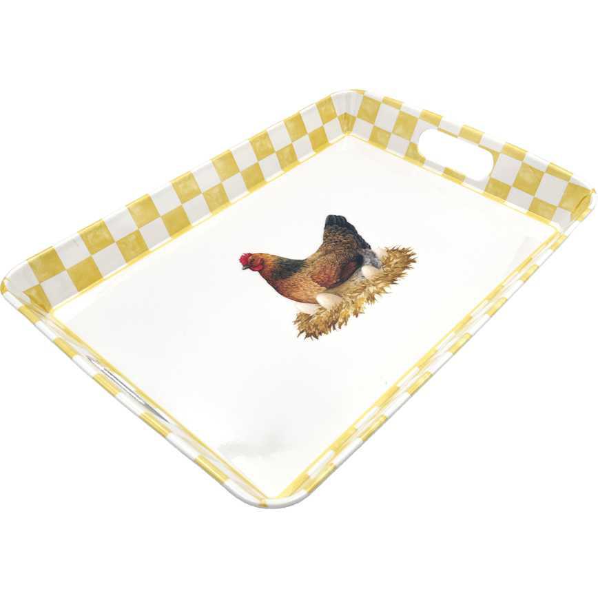 Rectangular Farm Serving Tray 18.5"