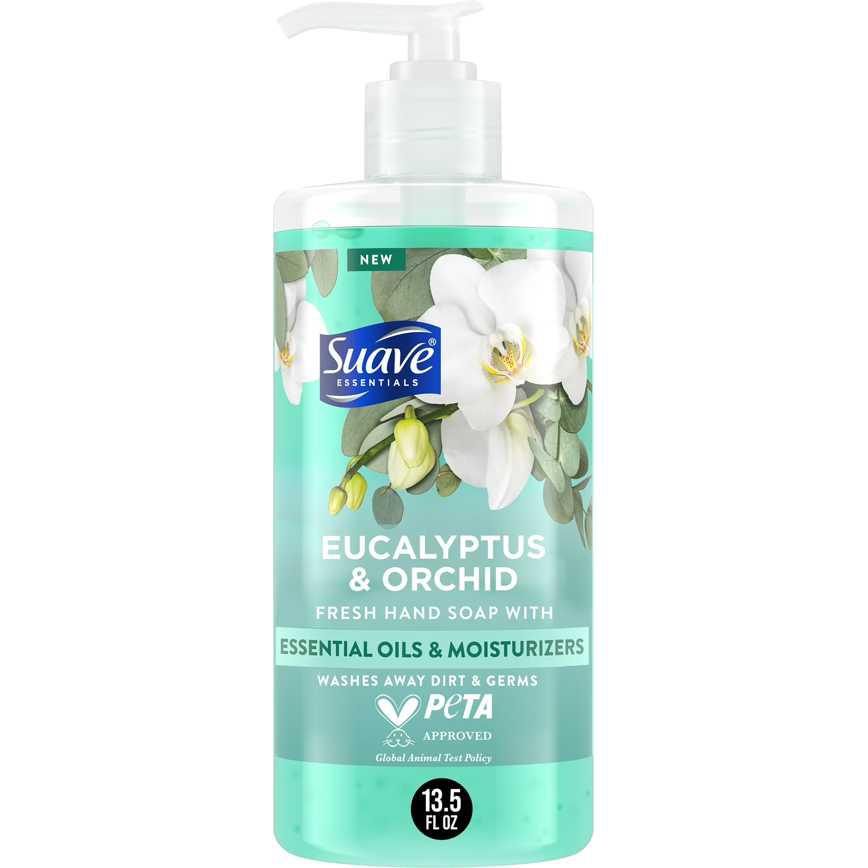 Suave Essentials Hand Soap Eucalyptus & Orchid 13.5 oz.