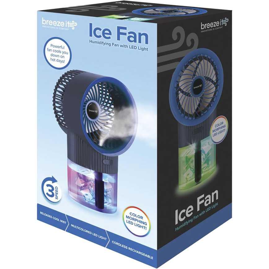 As Seen on TV Breeze It Ice Fan Humidifier With LED Light