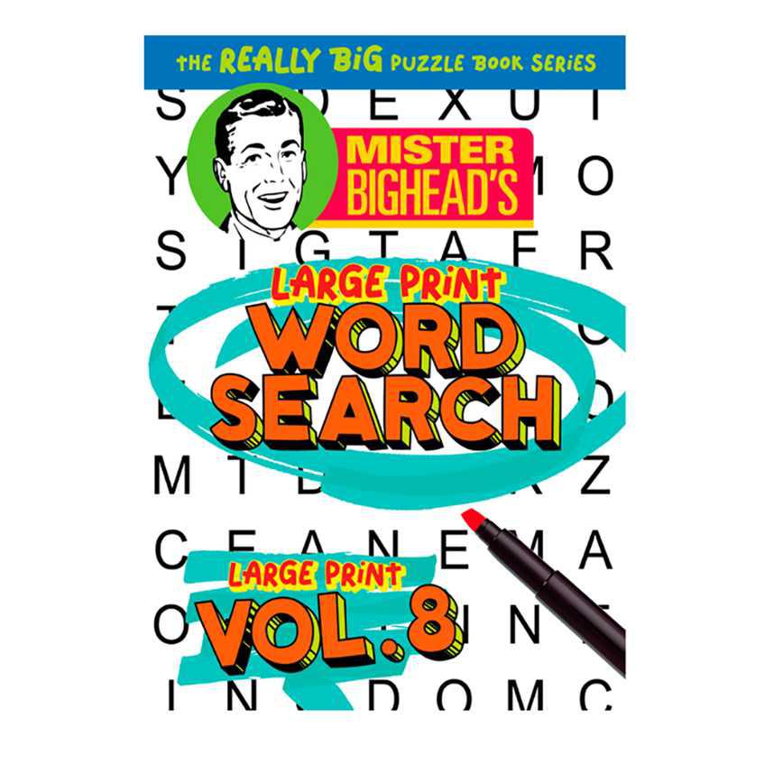 Mister Bighead's Large Print Word Search