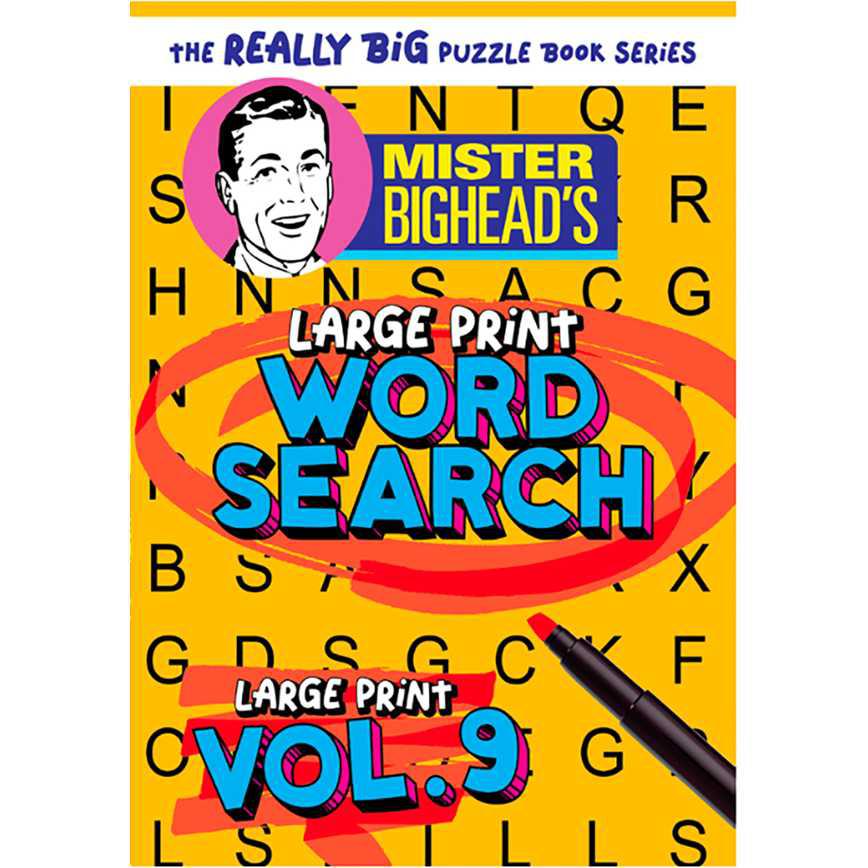 Mister Bighead's Large Print Word Search