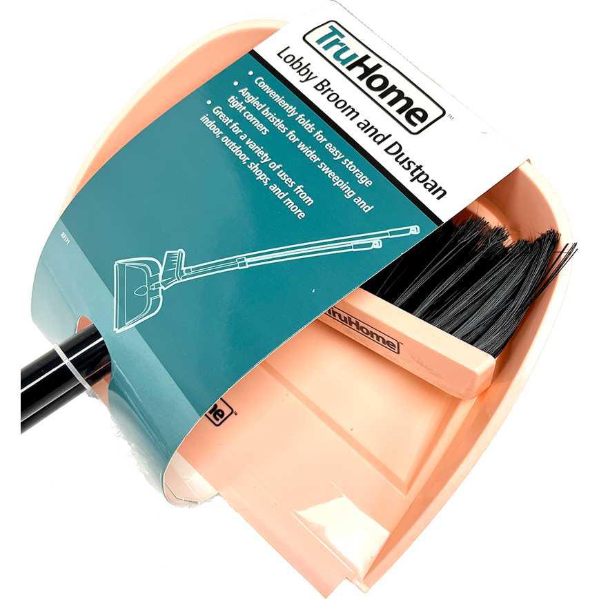 TruHome Lobby Broom With Dust Pan