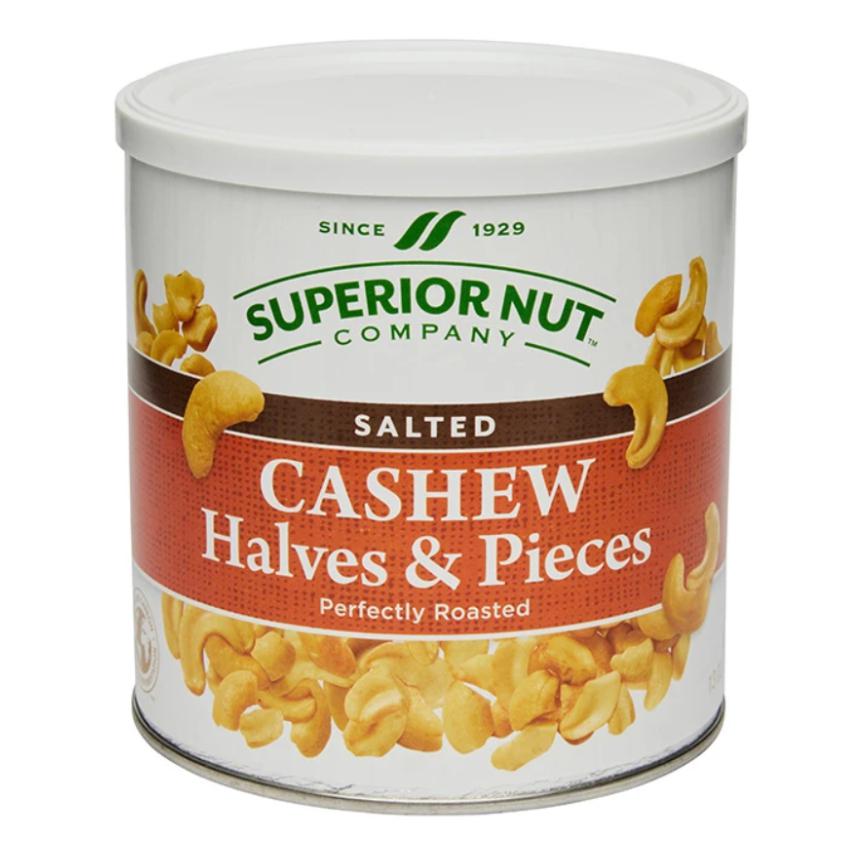 Superior Nut Company Roasted & Salted Cashew Halves & Pieces 13 oz.