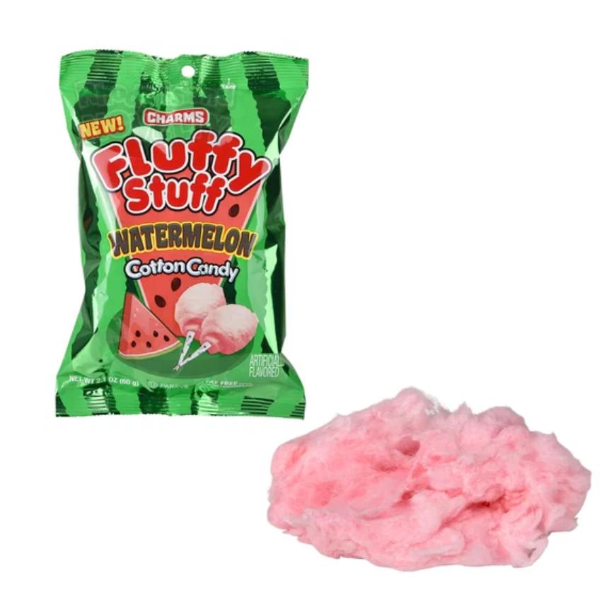 Charms Fluffy Stuff Cotton Candy Watermelon 2.1 oz.
