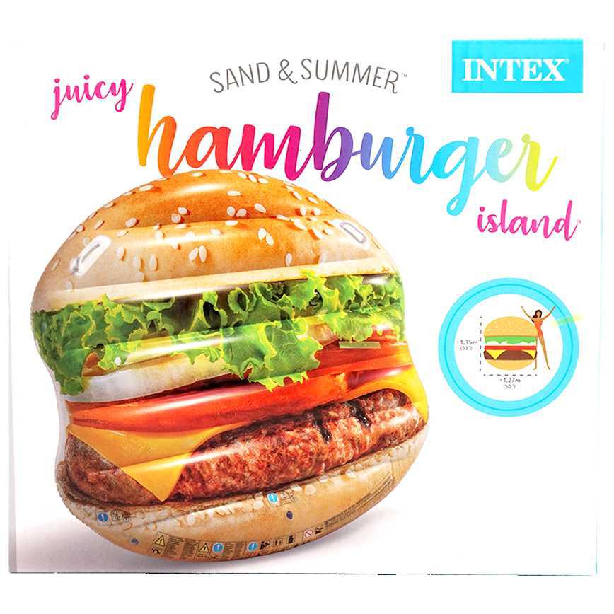 Intex Novelty Pool Floats Juicy Hamburger