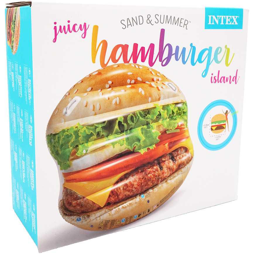 Intex Novelty Pool Floats Juicy Hamburger