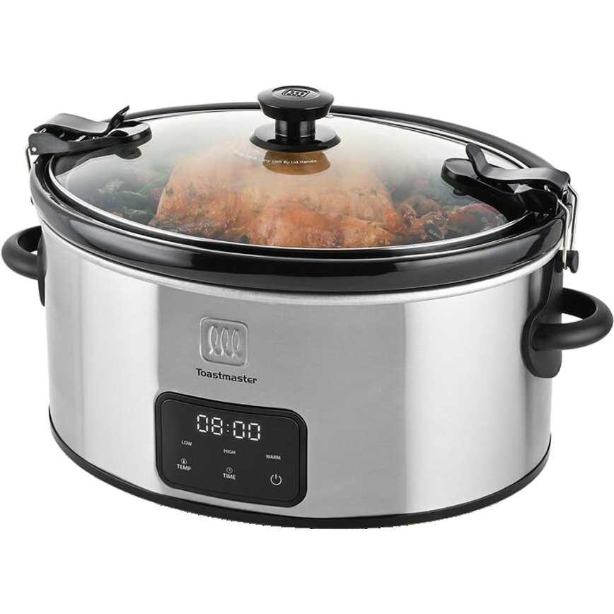 Toastmaster Slow Cooker With Locking Lid 6 qt.