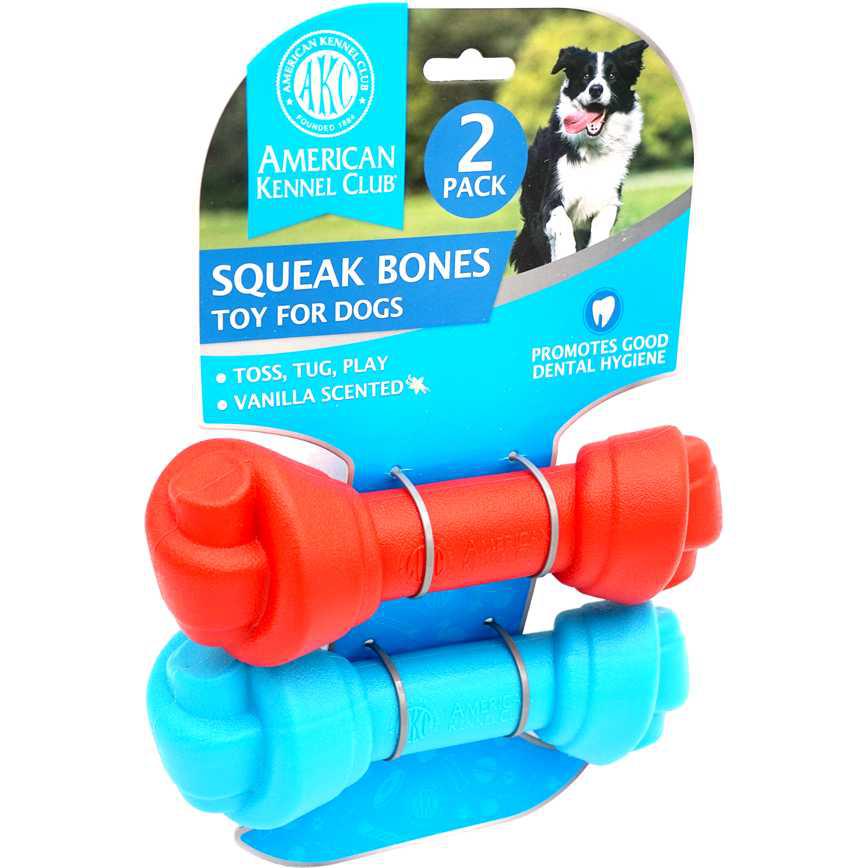 American Kennel Club Squeak Bones 2 pk.