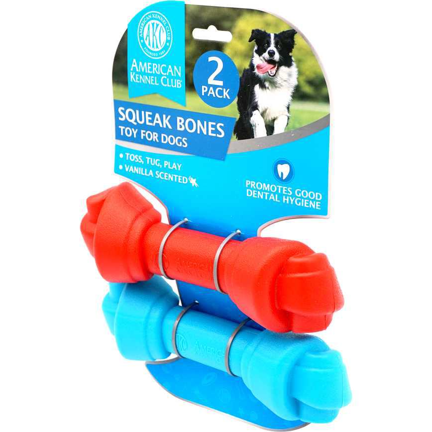 American Kennel Club Squeak Bones 2 pk.