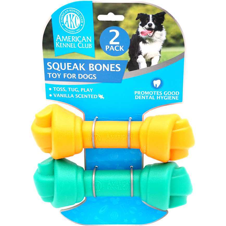 American Kennel Club Squeak Bones 2 pk.