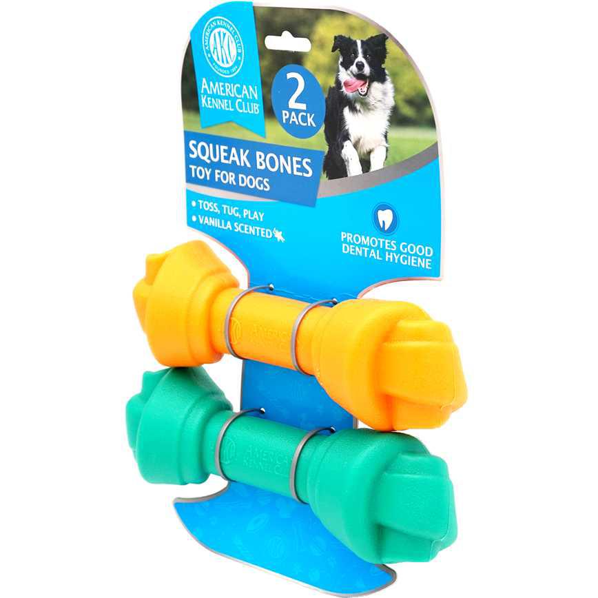 American Kennel Club Squeak Bones 2 pk.