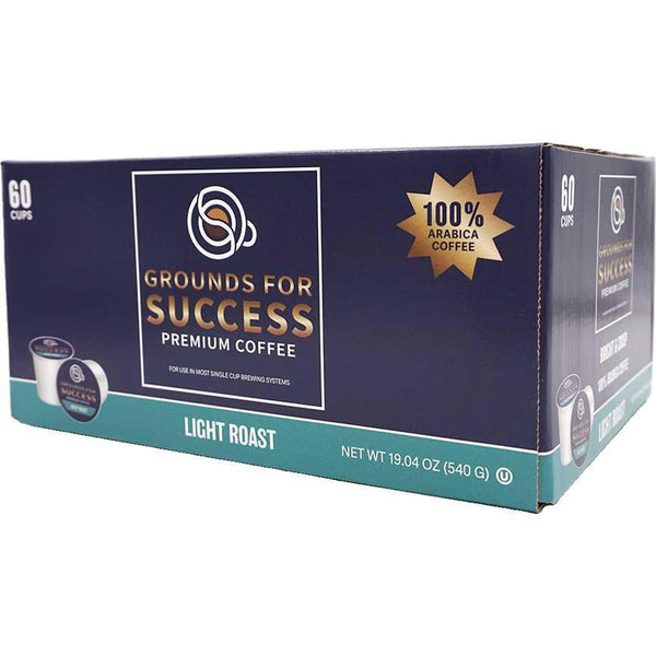 Grounds for Success Premium Coffee K-Cups Light Roast 60 ct