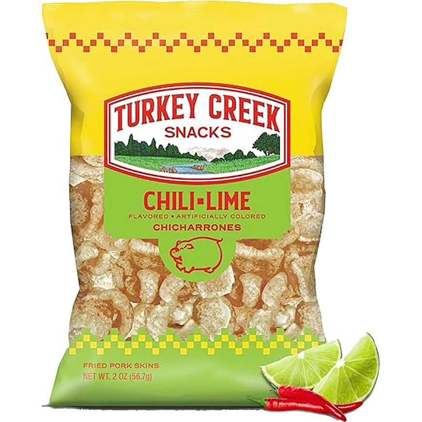 Turkey Creek Snacks Pork Rinds Chili Lime 4 oz.