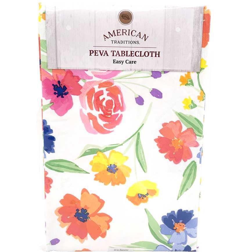 American Traditions Peva Tablecloth Easy Care