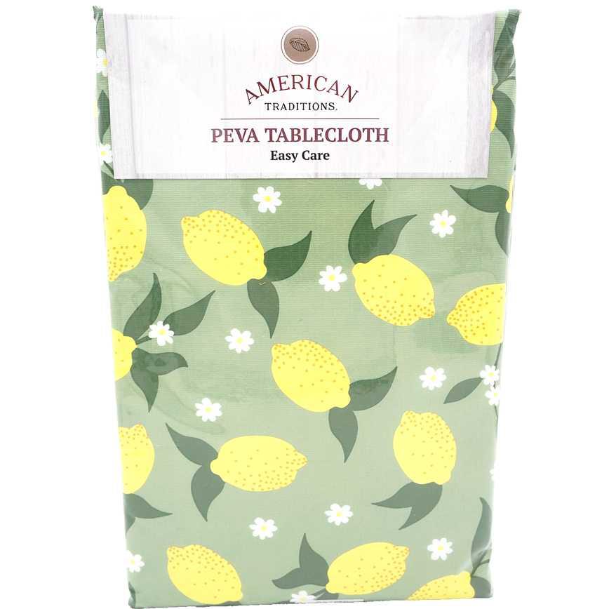 American Traditions Peva Tablecloth Easy Care