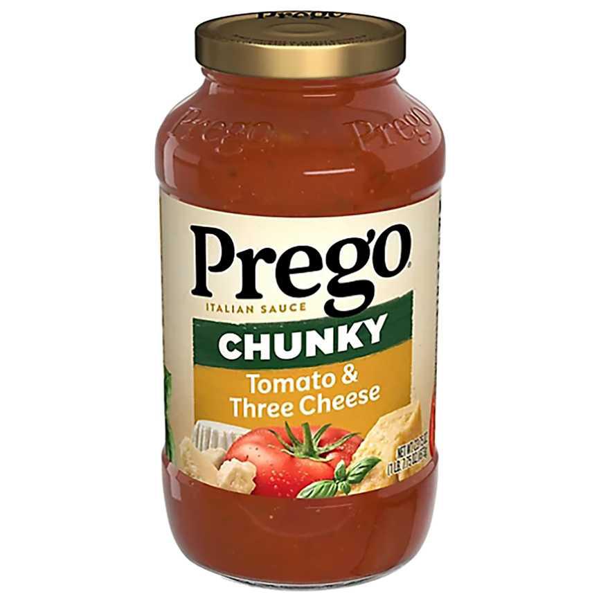 Prego Chunky Tomato &amp; Three Cheese Sauce 23.75 oz.
