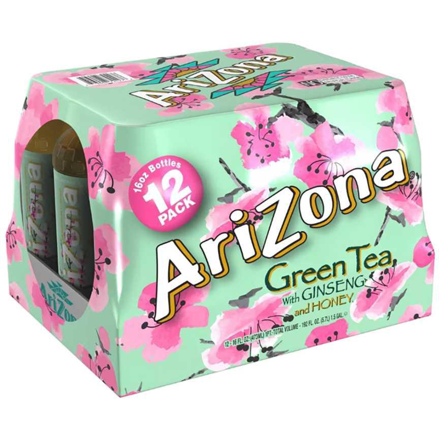 Arizona Green Tea With Ginseng and Honey 12 pk. 16 oz.
