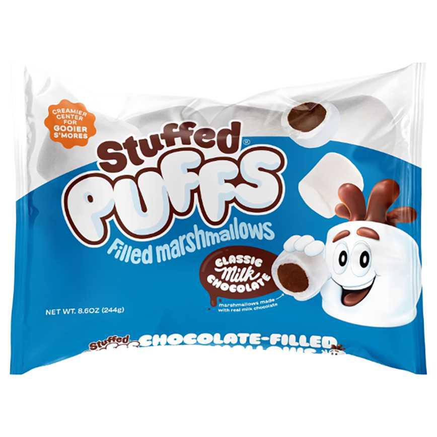 Stuffed Puffs Filled Marshmallows Classic Milk Chocolate 8.6 oz.