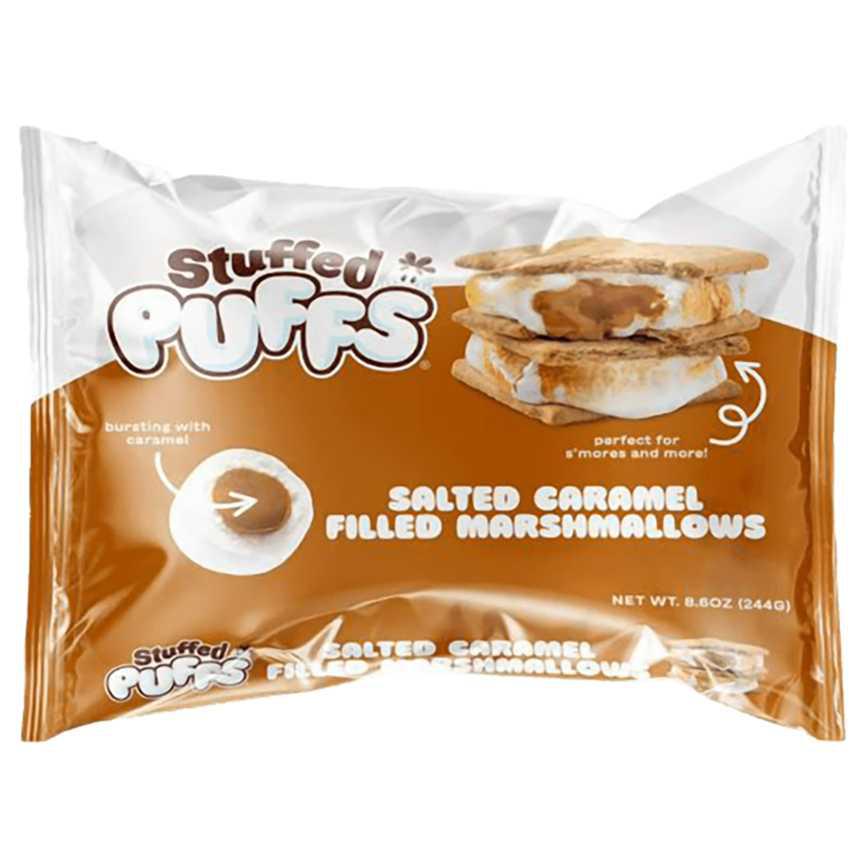 Stuffed Puffs Filled Marshmallows Salted Caramel 8.6 oz.