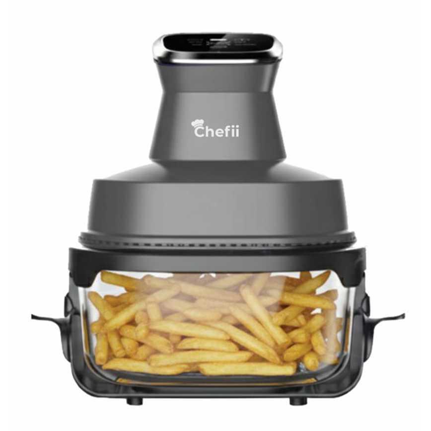 Chefii Digital Glass Air Fryer Gray 5-Quart 