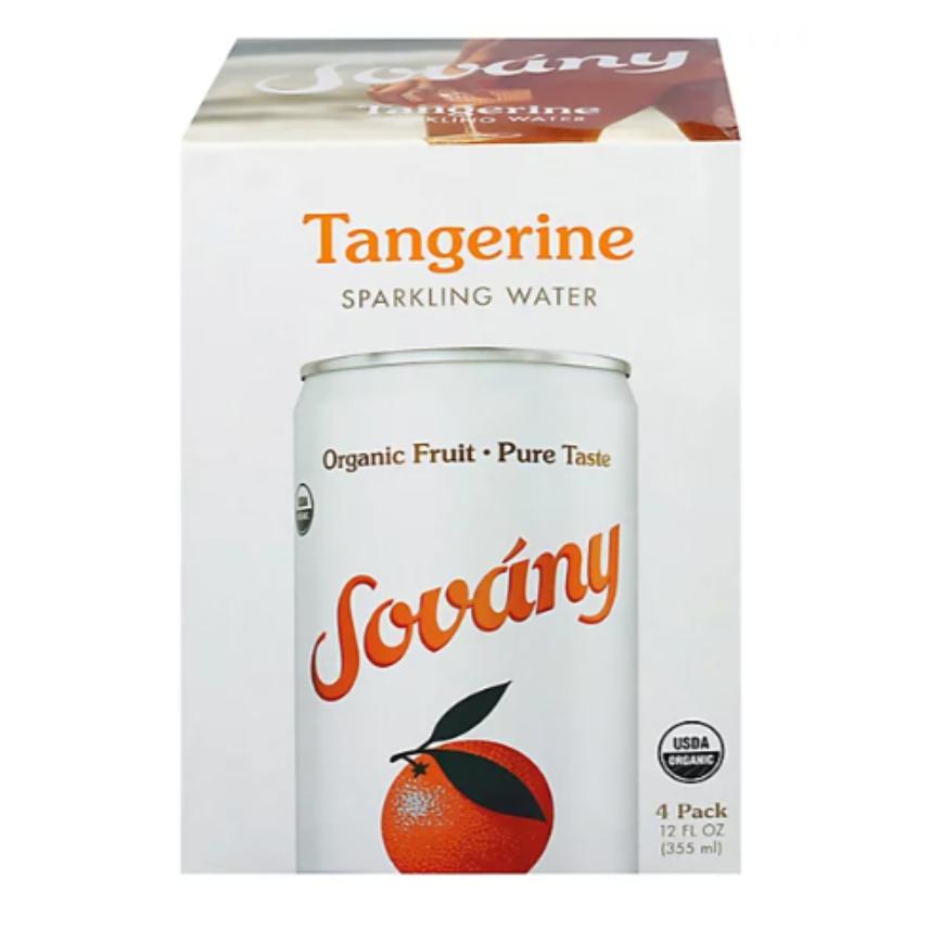 Sovany Sparkling Water Tangerine 4 pk. 12 oz.