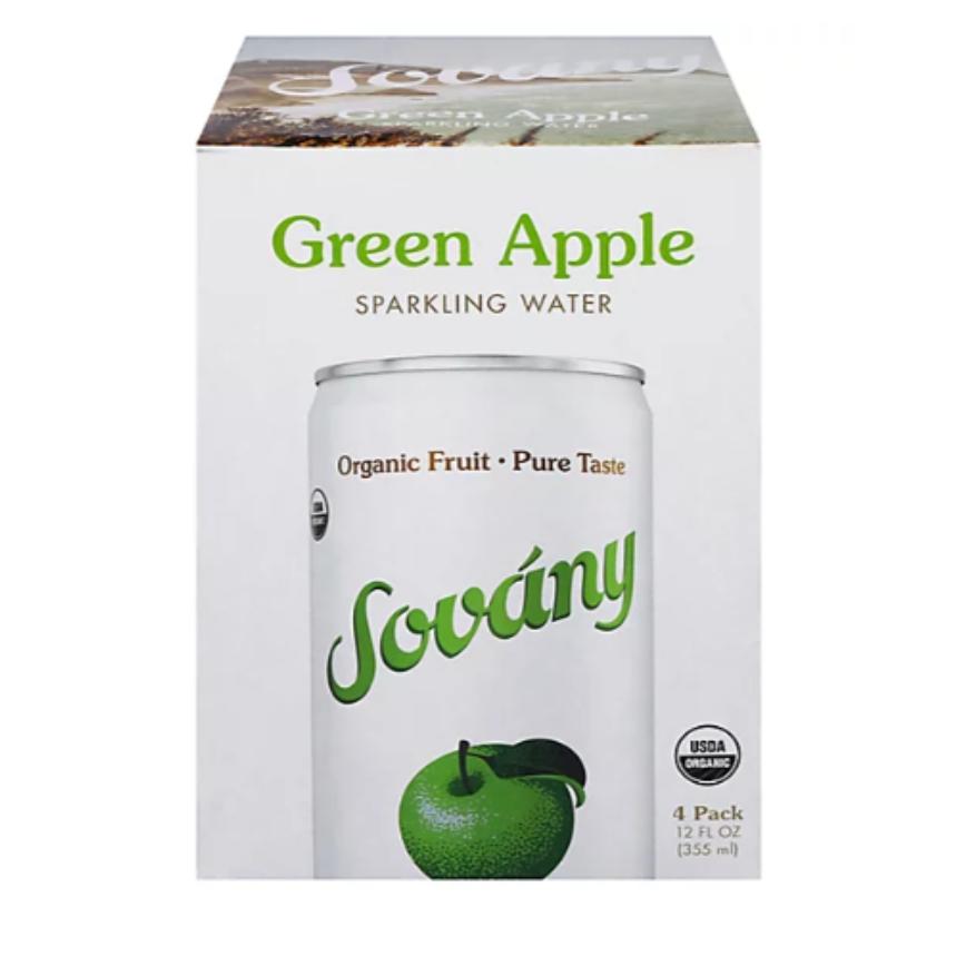 Sovany Sparkling Water Green Apple 4 pk. 12 oz.