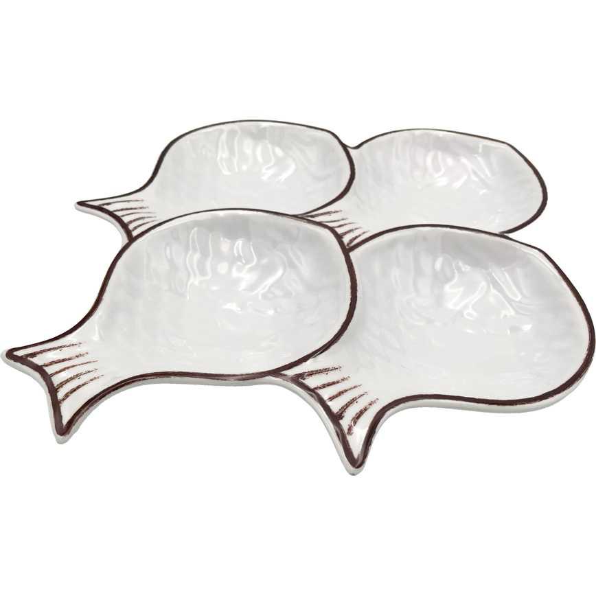 Shaped Serving Tray Fish 15.7"