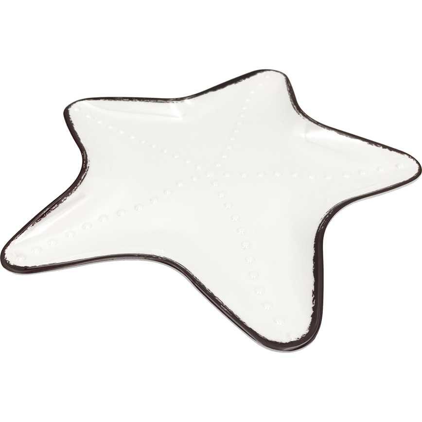 Shaped Serving Tray Starfish 15"