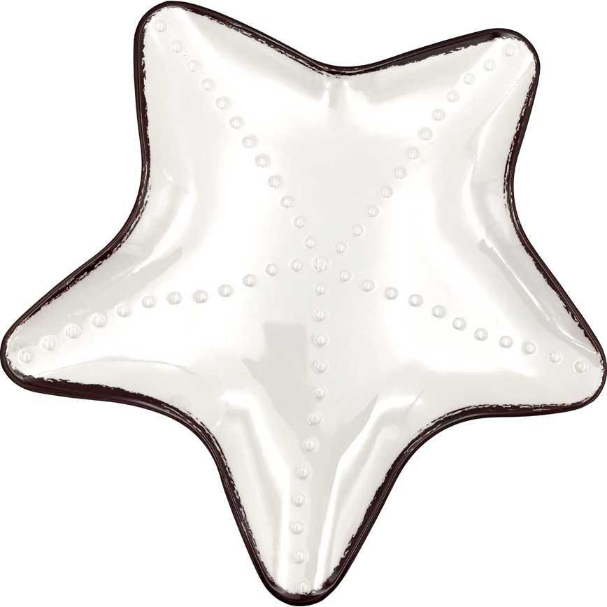 Shaped Serving Tray Starfish 15"