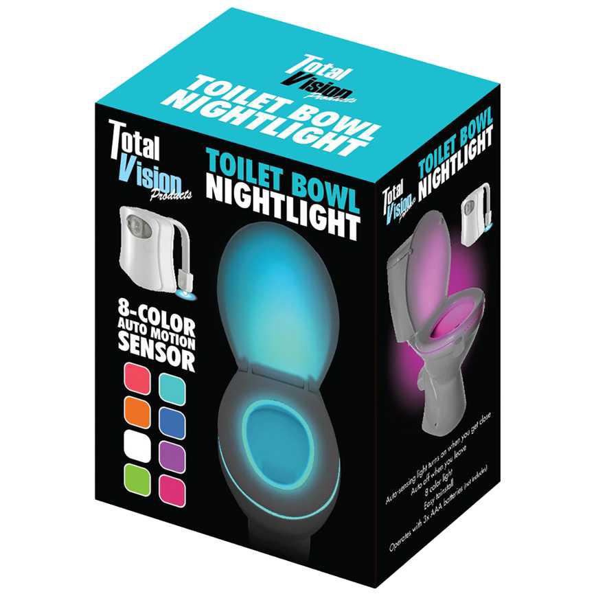 Total Vision Products LED Toilet Bowl Nightlight