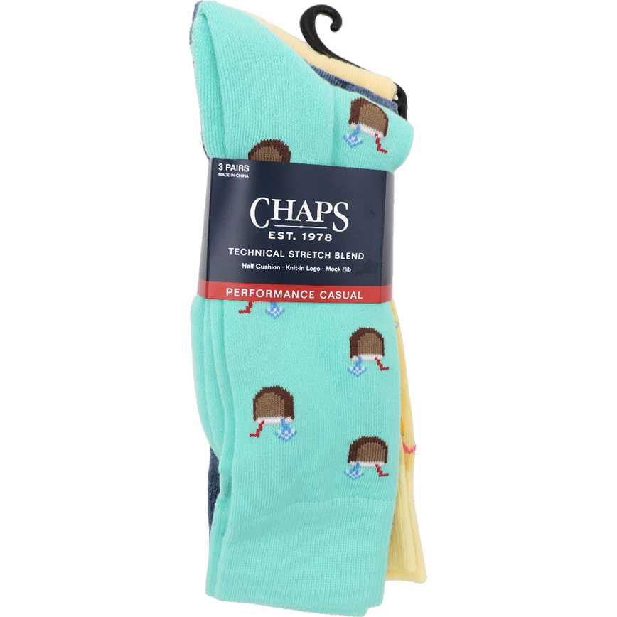 Chaps Men's Half Cushion Dress Socks 3 pk.