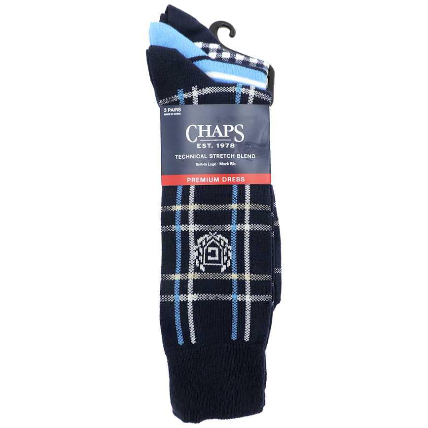 Chaps Men's Half Cushion Dress Socks 3 pk.