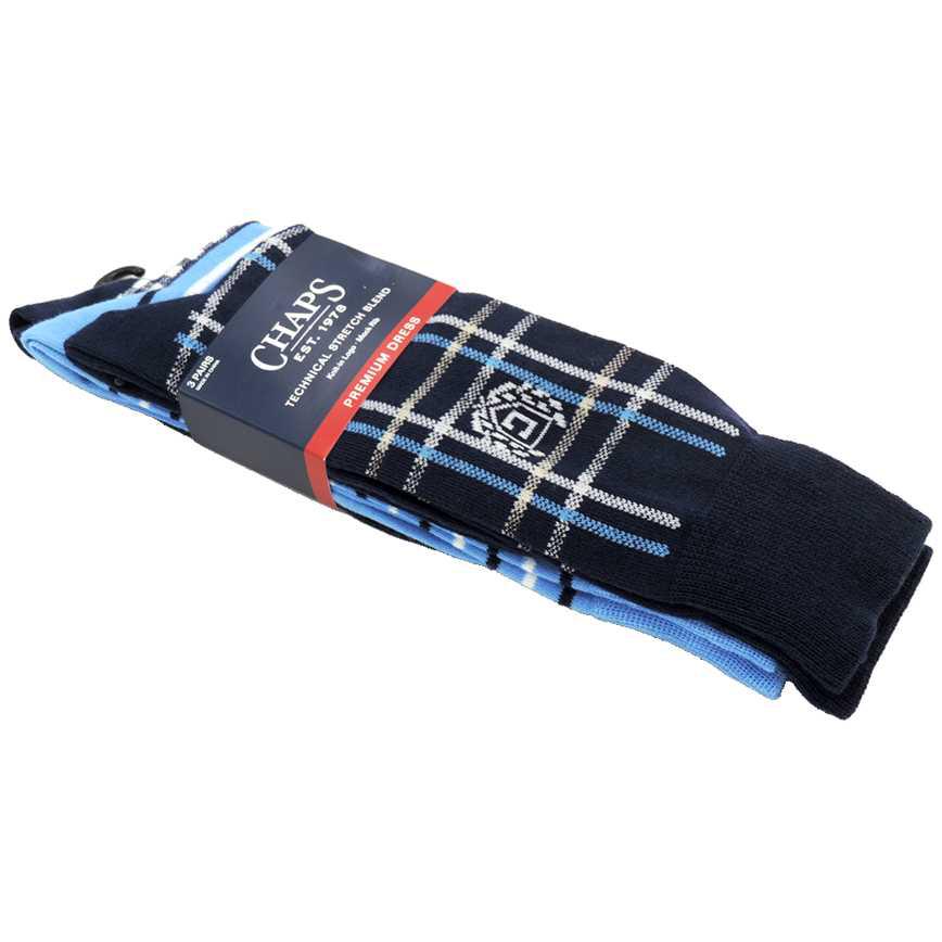 Chaps Men's Half Cushion Dress Socks 3 pk.