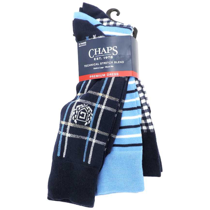 Chaps Men's Half Cushion Dress Socks 3 pk.