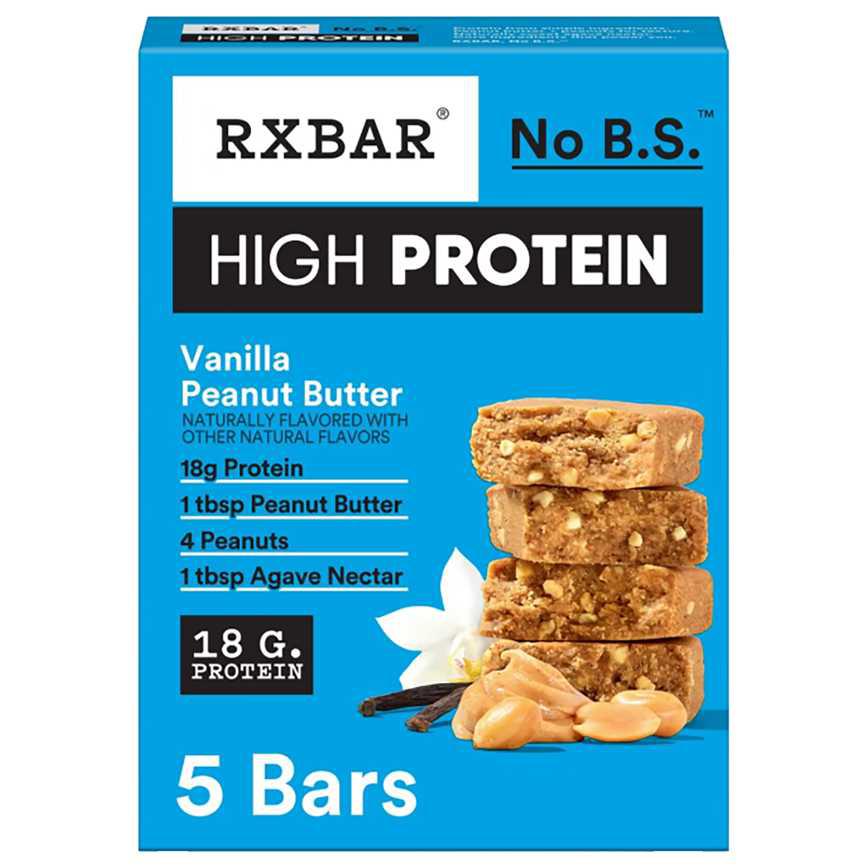 RX Bar High Protein Bars Vanilla Peanut Butter 5 ct.