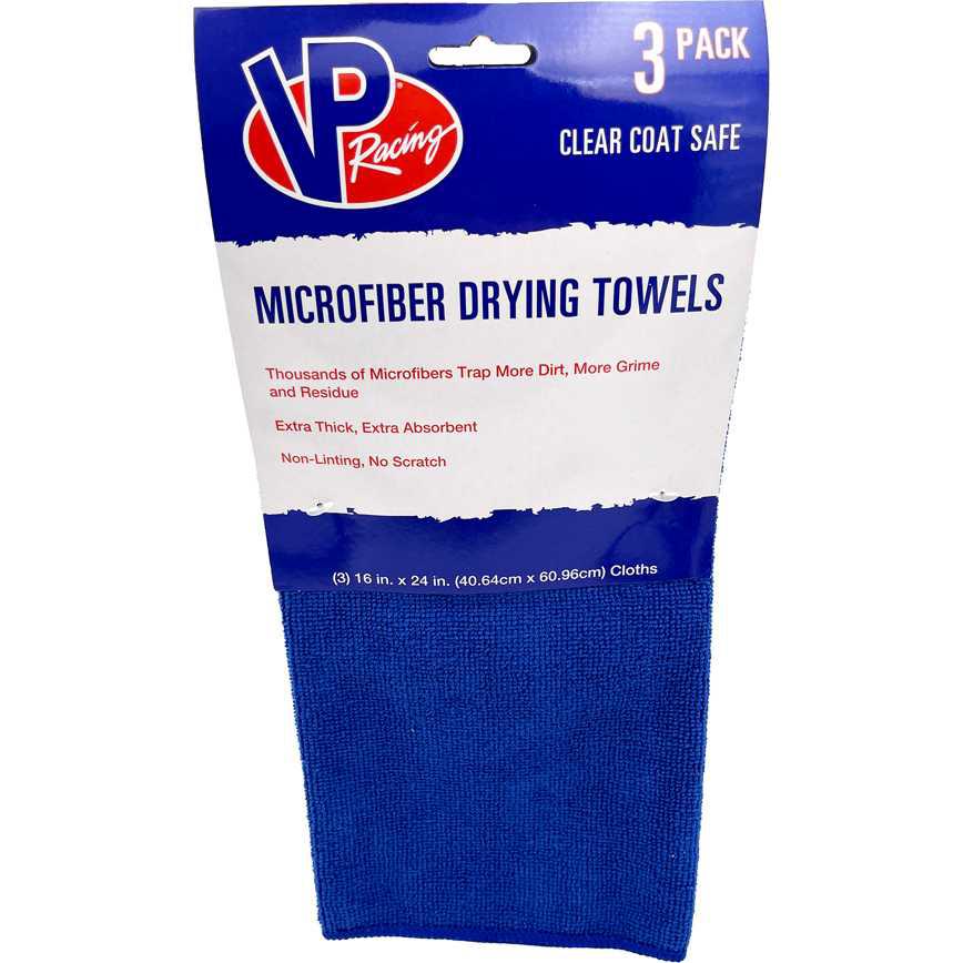 VP Racing Microfiber Drying Towels 3 Pack 16" x 24"