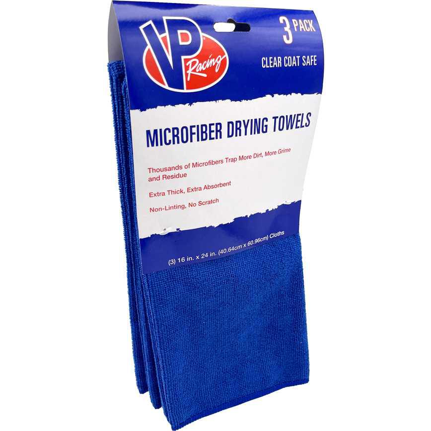 VP Racing Microfiber Drying Towels 3 Pack 16" x 24"