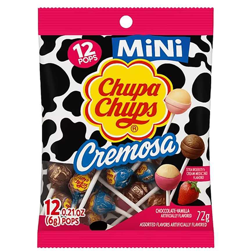 Chupa Chups Mini Lollipops Cremosa 12 ct.