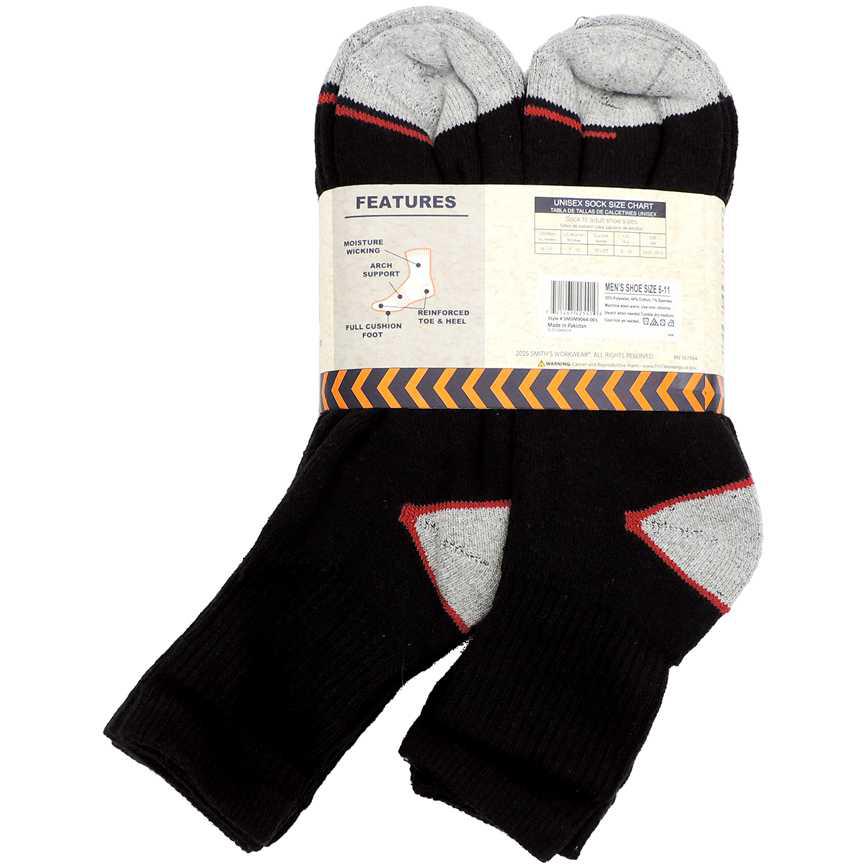 Smith's Workwear Men's Work Socks High Quarter 10 pk.
