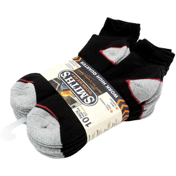 Smith's Workwear Men's Work Socks High Quarter 10 pk. - Ollie's