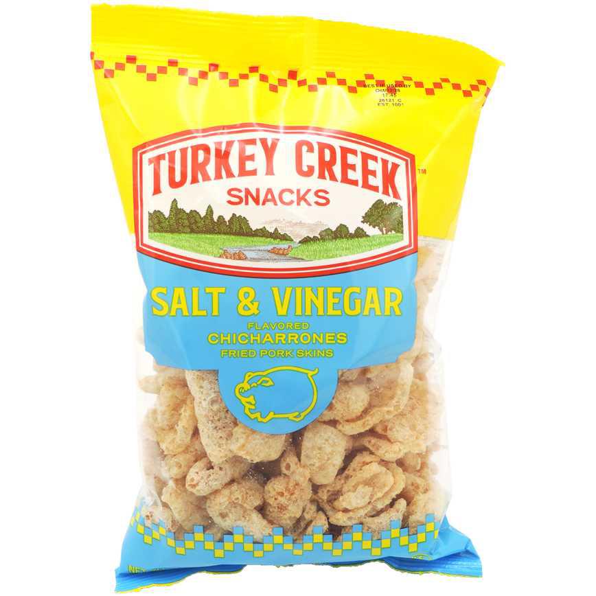 Turkey Creek Snacks Pork Rinds Salt & Vinegar 4 oz.